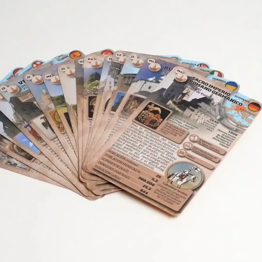Luminias Civilizaciones Medievales Juego De Cartas Enciclopédico - Nueva versión CLAP! - Imagen 8
