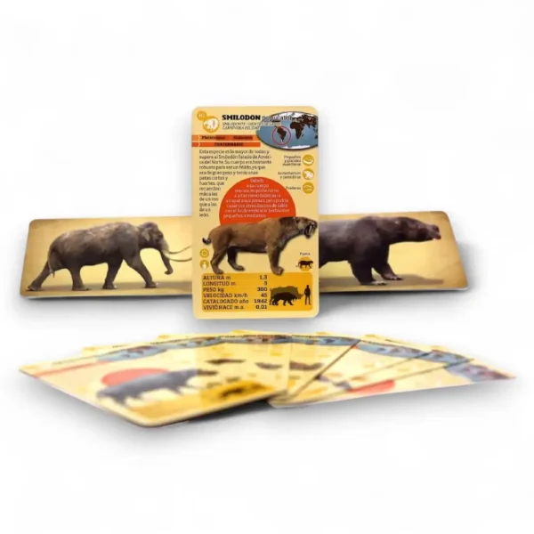 Luminias - Mamíferos Prehistóricos - Juego de cartas Enciclopédico nueva presentación CLAP!