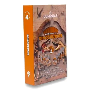 Luminias Dinosaurios juego de cartas enciclopédico nueva presentación CLAP!