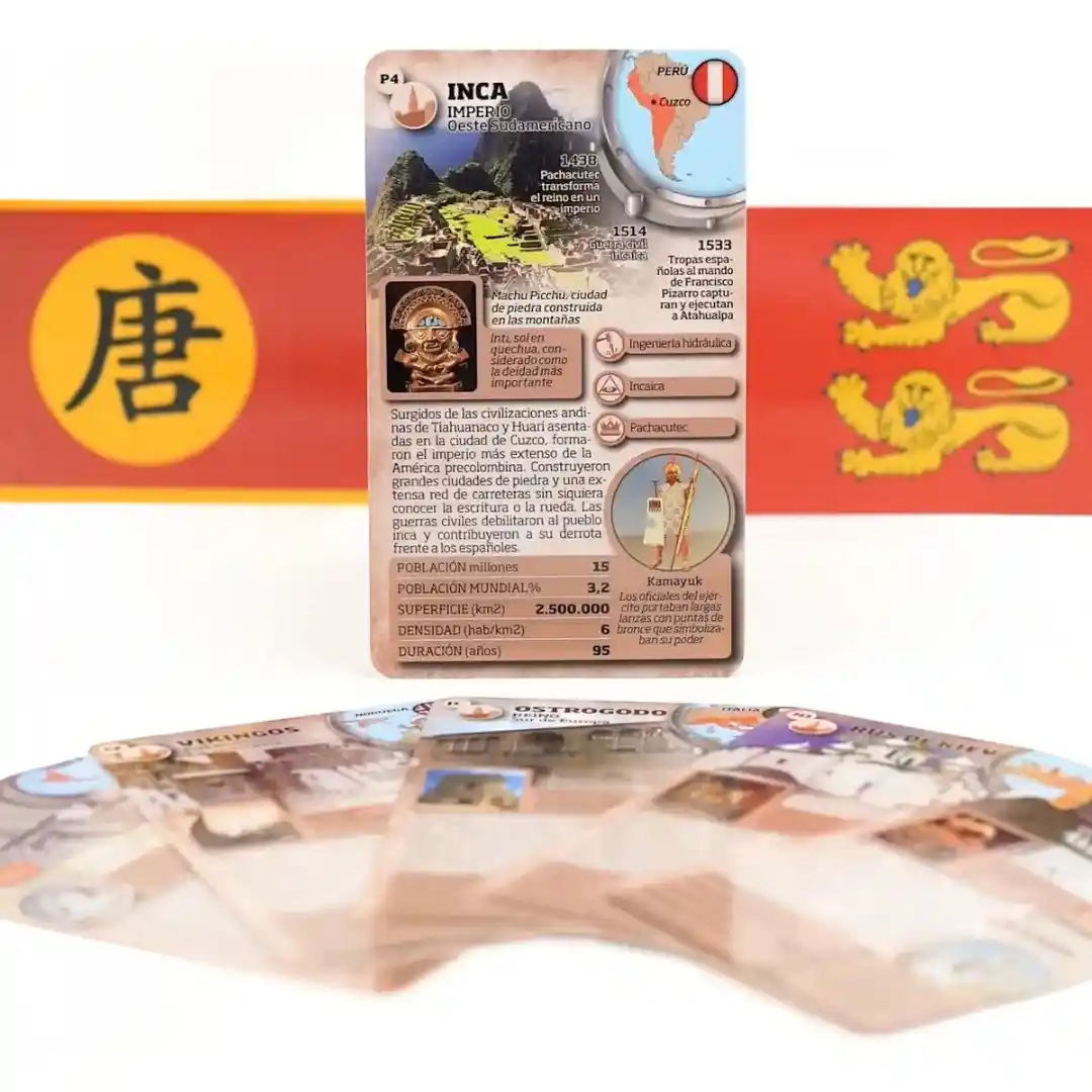 Luminias Civilizaciones Medievales Juego De Cartas Enciclopédico - Nueva versión CLAP! - Imagen 6