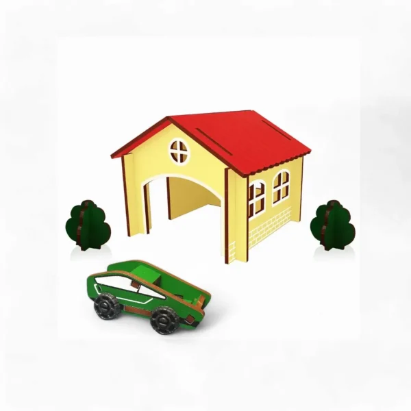 Combo garage con vehículo