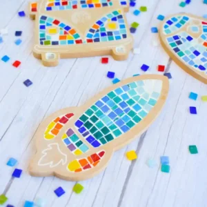 Kit de mosaiquismo para pequeños artistas - Cohete