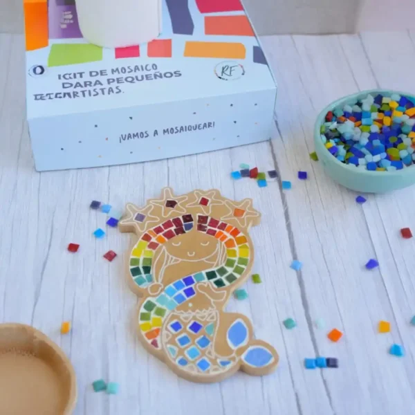 Kit de mosaiquismo para pequeños artistas - Sirena