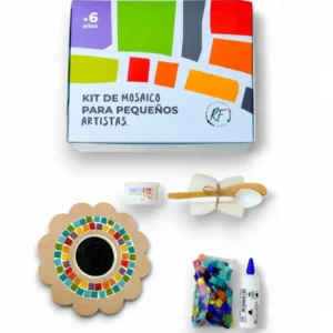 Kit de mosaiquismo para pequeños artistas - Flor espejo