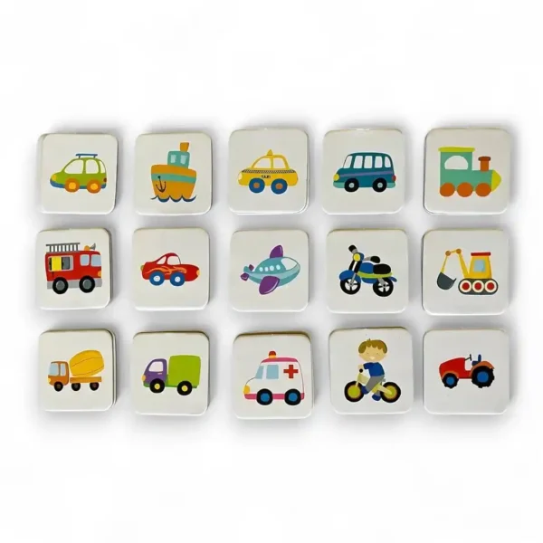 Memotest transportes juego de memoria