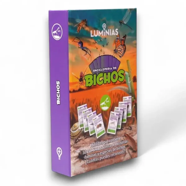 Luminias Bichos juego de cartas enciclopédico nueva presentación CLAP!