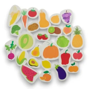 Vegetales al agua en bolsa de red