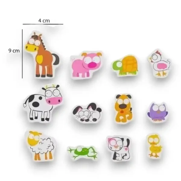 Animalitos de granja al agua