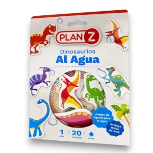 Dinosaurios al agua en bolsa de red