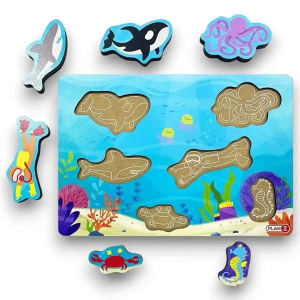 Encastre con relieve bajo el mar