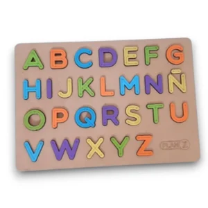 Encastre con relieve abecedario