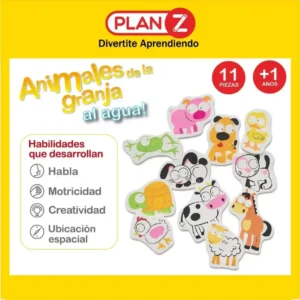Animalitos de granja al agua