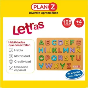 Encastre con relieve abecedario