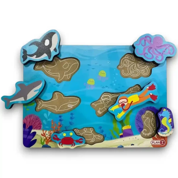 Encastre con relieve bajo el mar