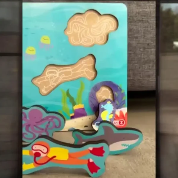 Encastre con relieve bajo el mar