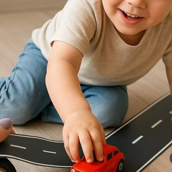 Combo cintas de calles y vías de pista en pista
