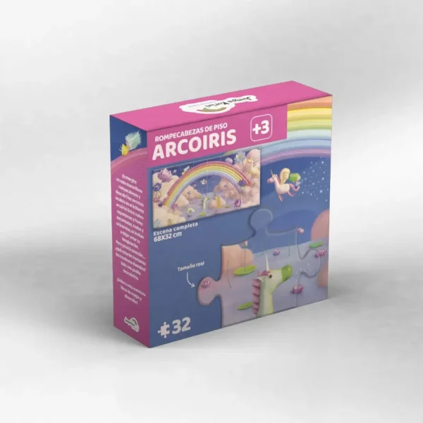 Romprcabezas de piso Arcoiris 32 piezas