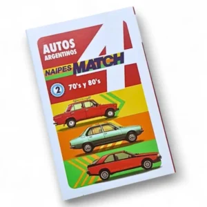 Naipes Match 4 Autos del 70 y 80