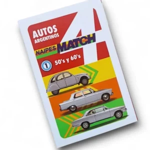 Naipes Match 4 Autos del 50 y 60