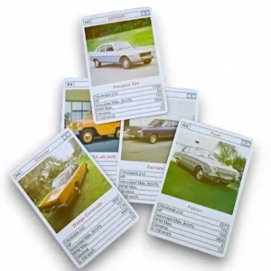 Naipes Match 4 Autos del 50 y 60