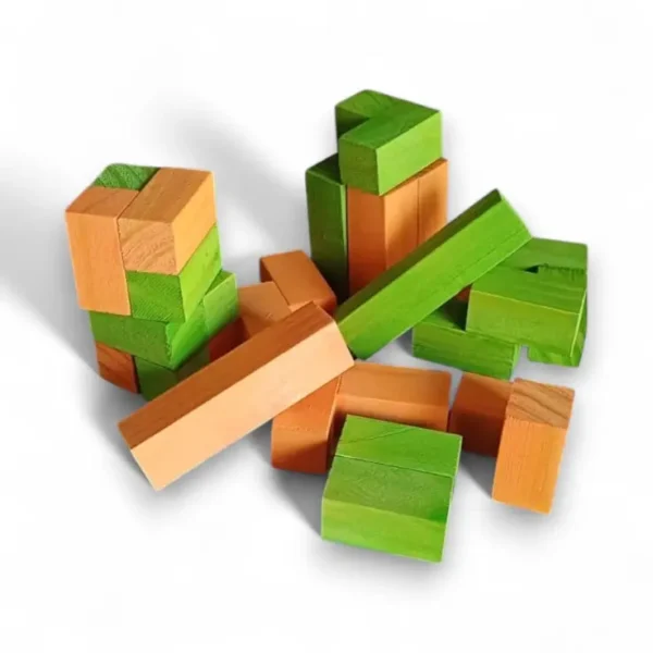 Tetris doble 3D de madera - Imagen 3
