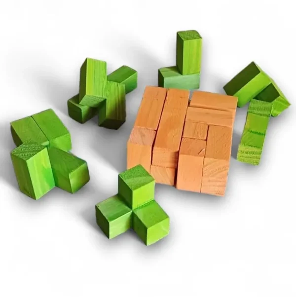 Tetris doble 3D de madera