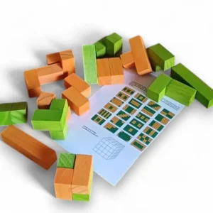 Tetris doble 3D de madera