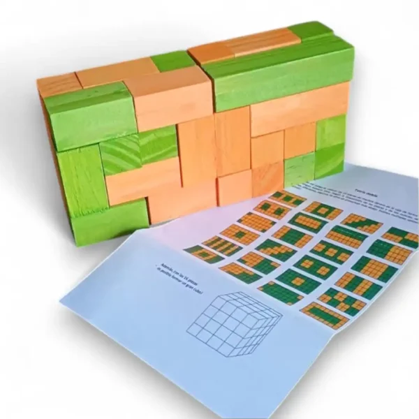 Tetris doble 3D de madera - Imagen 4