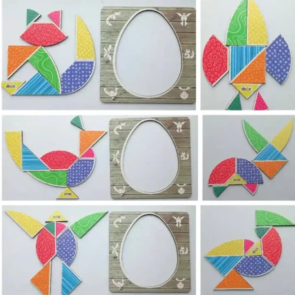 Tangram huevo de madera - Imagen 7