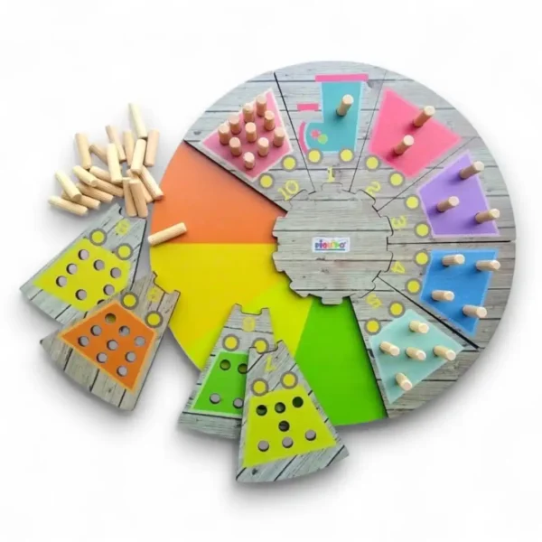 Puzzle circular trencito didactico