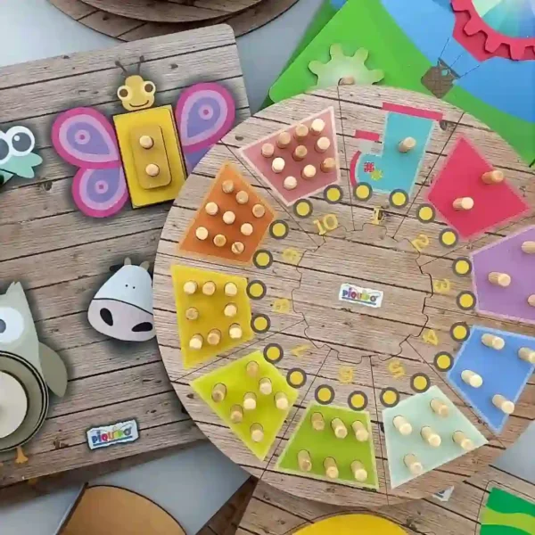 Puzzle circular trencito didactico
