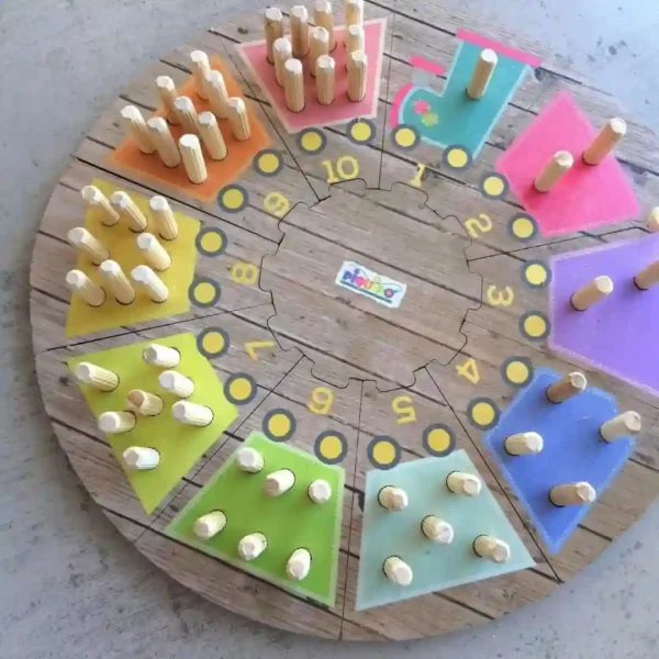 Puzzle circular trencito didactico - Imagen 4