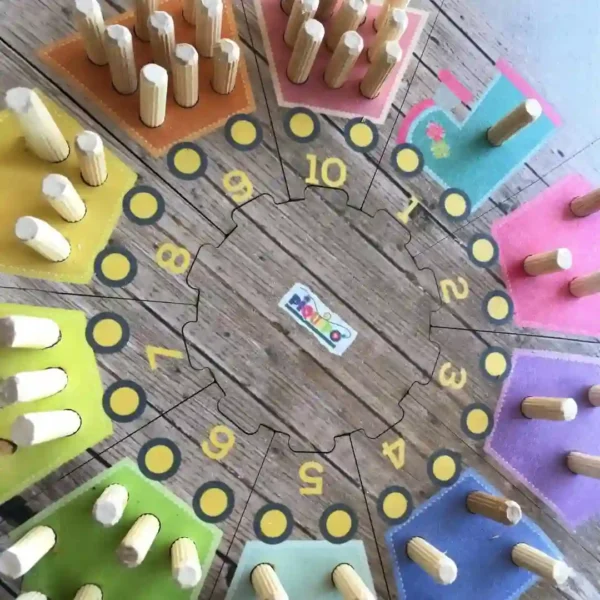 Puzzle circular trencito didactico - Imagen 5