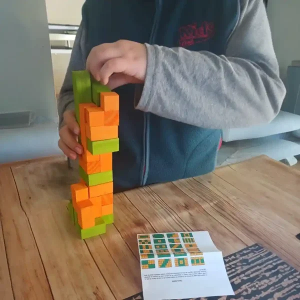 Tetris doble 3D de madera - Imagen 8