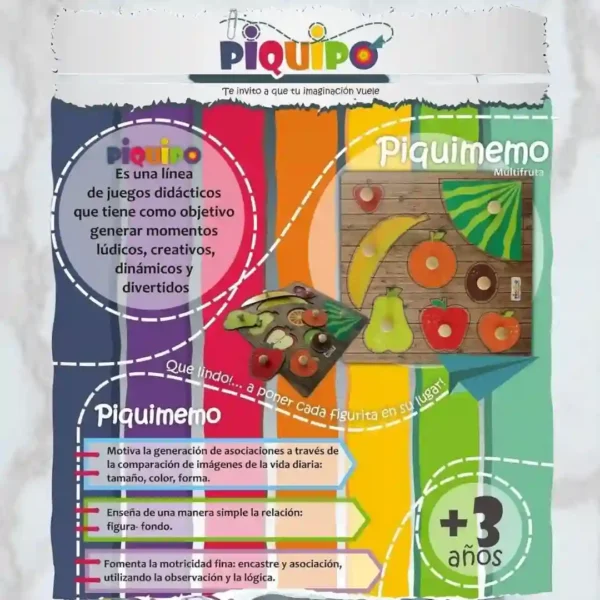 Encastre con ayuda Piquimemo Frutas - Imagen 9