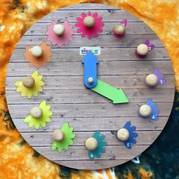 Tic Tac Reloj didáctico de encastre